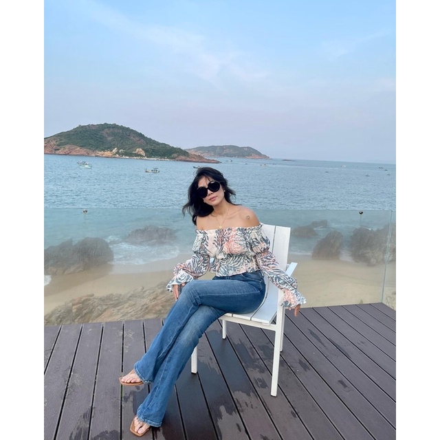 Áo kiểu tay phồng Lala top bẹt vai