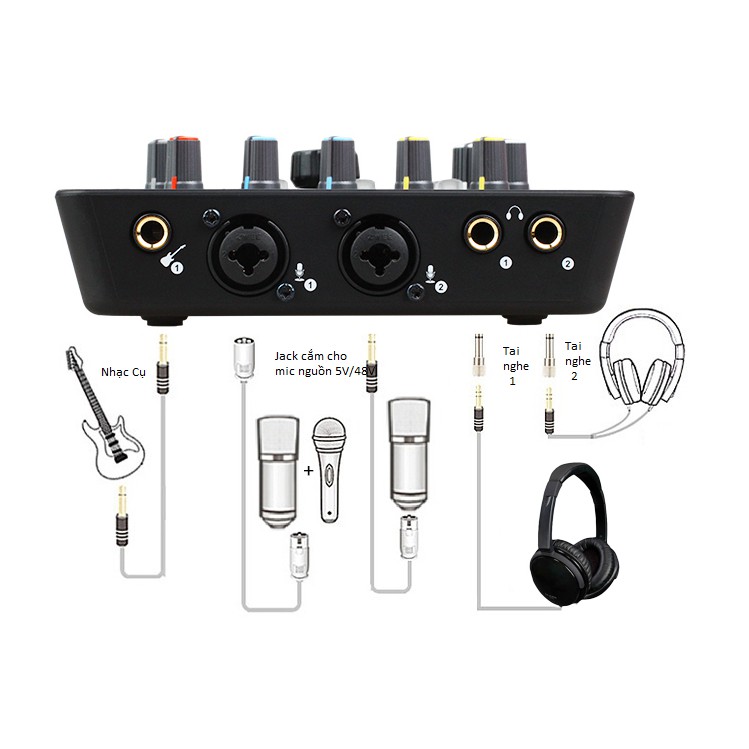 [Mã ELHACE giảm 4% đơn 300K] Sound Card Hát Karaoke Live Stream Icon Upod Pro