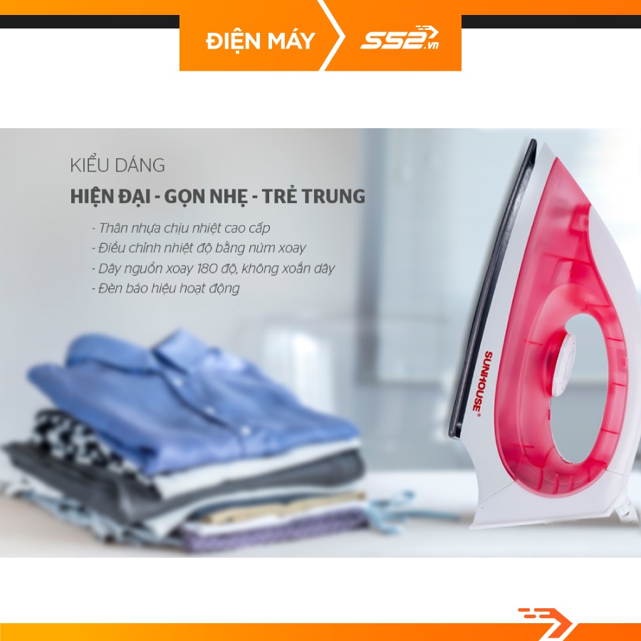 Bàn là Sunhouse SHD1072 - Cam Kết Chính Hãng