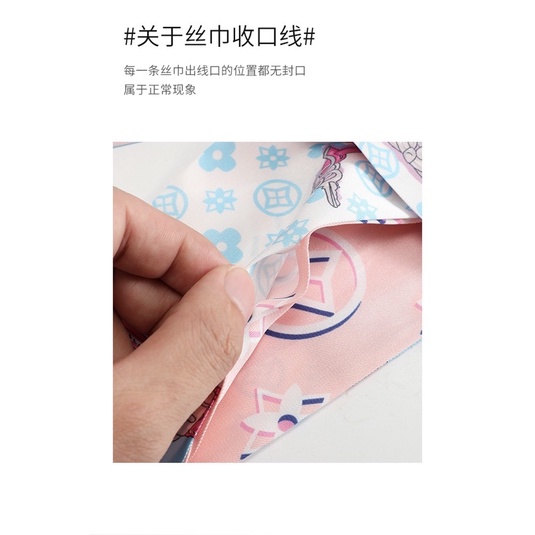 Khăn quấn túi xách đa năng in hoa bốn cánh nhiều mẫu