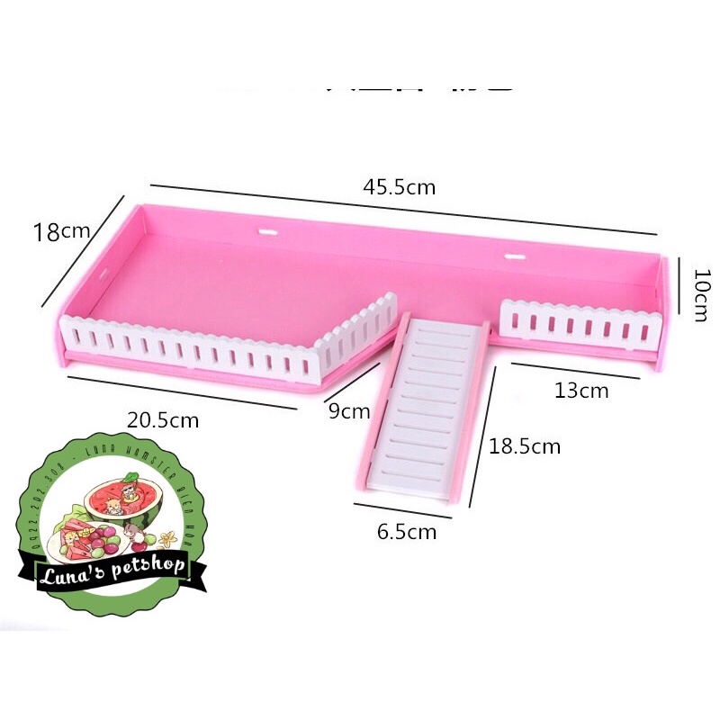 Tầng thang lớn. Tầng thang lắp ráp gắn lồng sắt. Tầng thang lắp ráp. Tầng thang lắp ráp lớn cho hamster