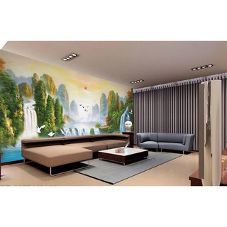 Tranh dán tường 3D tranh trang trí phong thuỷ BINBIN PT34 (Có in theo yêu cầu)