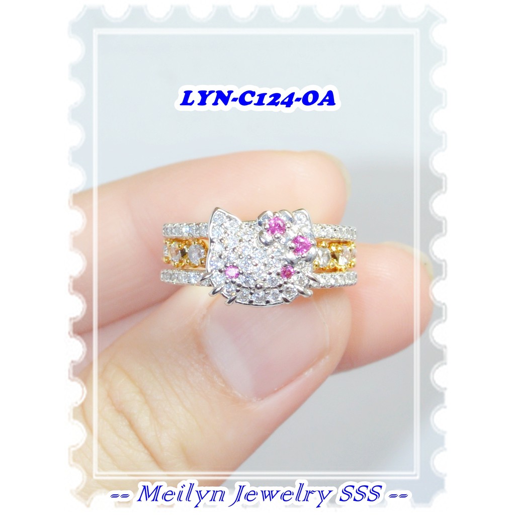 Nhẫn Mạ Vàng 18k Lyn-C124-Oa Kitty