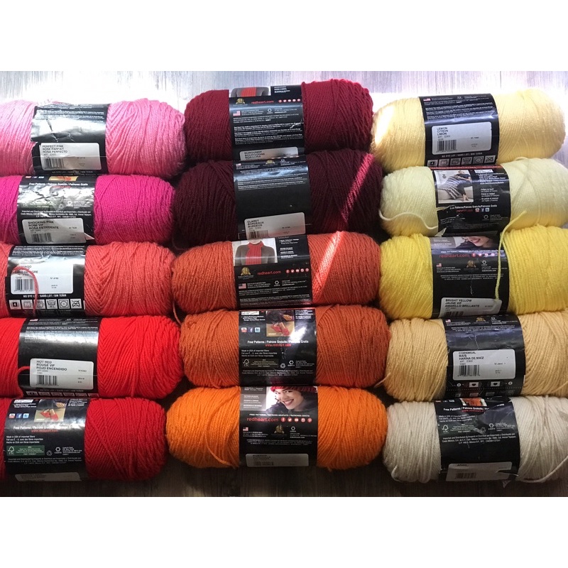 Len Red heart super saver- bảng màu 2