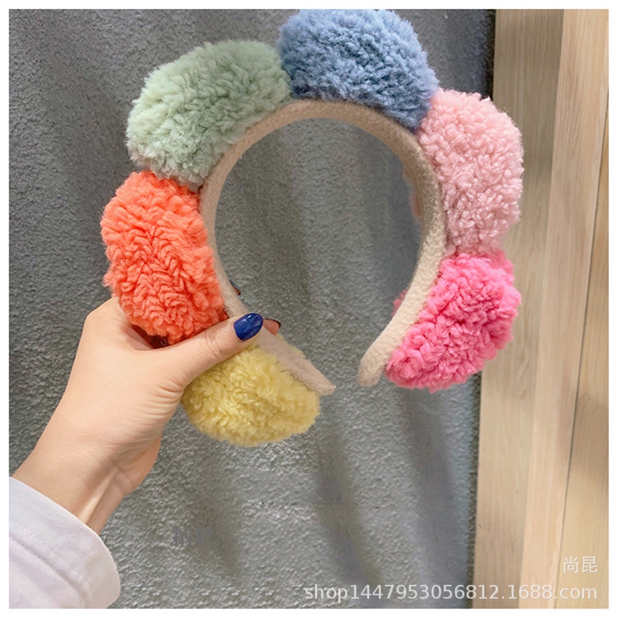 Bờm Tóc NOVSET Băng Đô Tóc 6 Hình Tròn Phối Màu Độc Và Lạ [ MÃ E503 ]