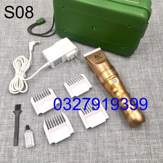 Tông đơ cắt tóc pin trâu chuyên nghiệp S08