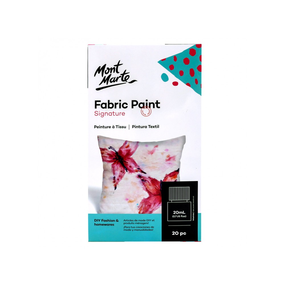 Màu vẽ vải Mont Marte Fabric Paint - 8 màu / 20 màu - 20ml