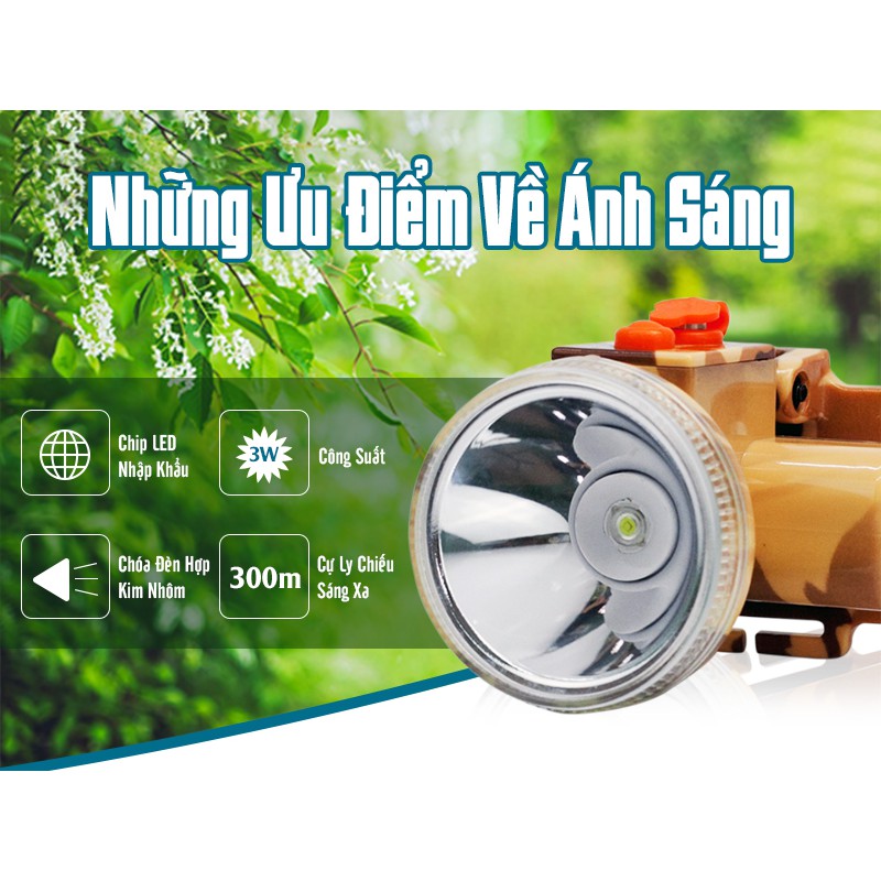 Đèn Pin Đội Đầu Cao Cấp - CKV 1106A - Hàng Chính Hãng