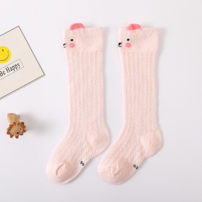 Tất Lưới Hè Thu Cổ Cao Cho Bé 0-3 Tuổi