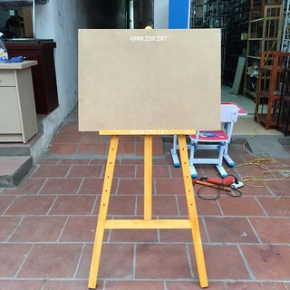 Giá vẽ kèm bảng vẽ - Giá đỡ cao 130cm + bảng kẹp giấy cỡ 60 x 80 cm tương đương khổ giấy A1 (59,4 x 84,1cm)