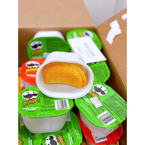 Bánh snack khoai tây Pringles Mỹ, đủ ba vị