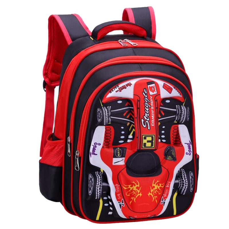 Ba lô đi học CHUWANGLIN họa tiết hoạt hình 3D chống thấm nước đáng yêu dành cho bé trai