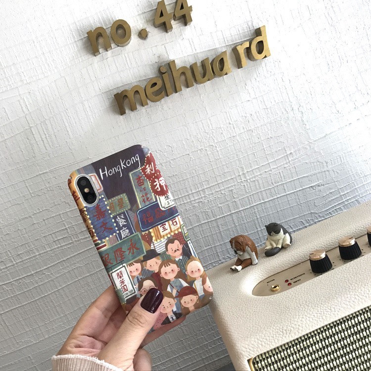 Ốp lưng điện thoại in hình trong suốt retro cho iPhone X / 6 / 6s / 7 / 8 / 8plus | BigBuy360 - bigbuy360.vn