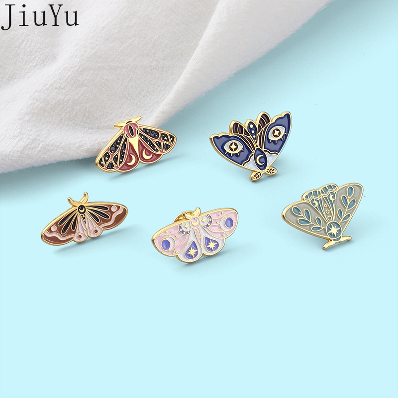 Ghim Cài Áo Hình Bướm Hoạt Hình Nhiều Màu Sắc Bằng Kim Loại