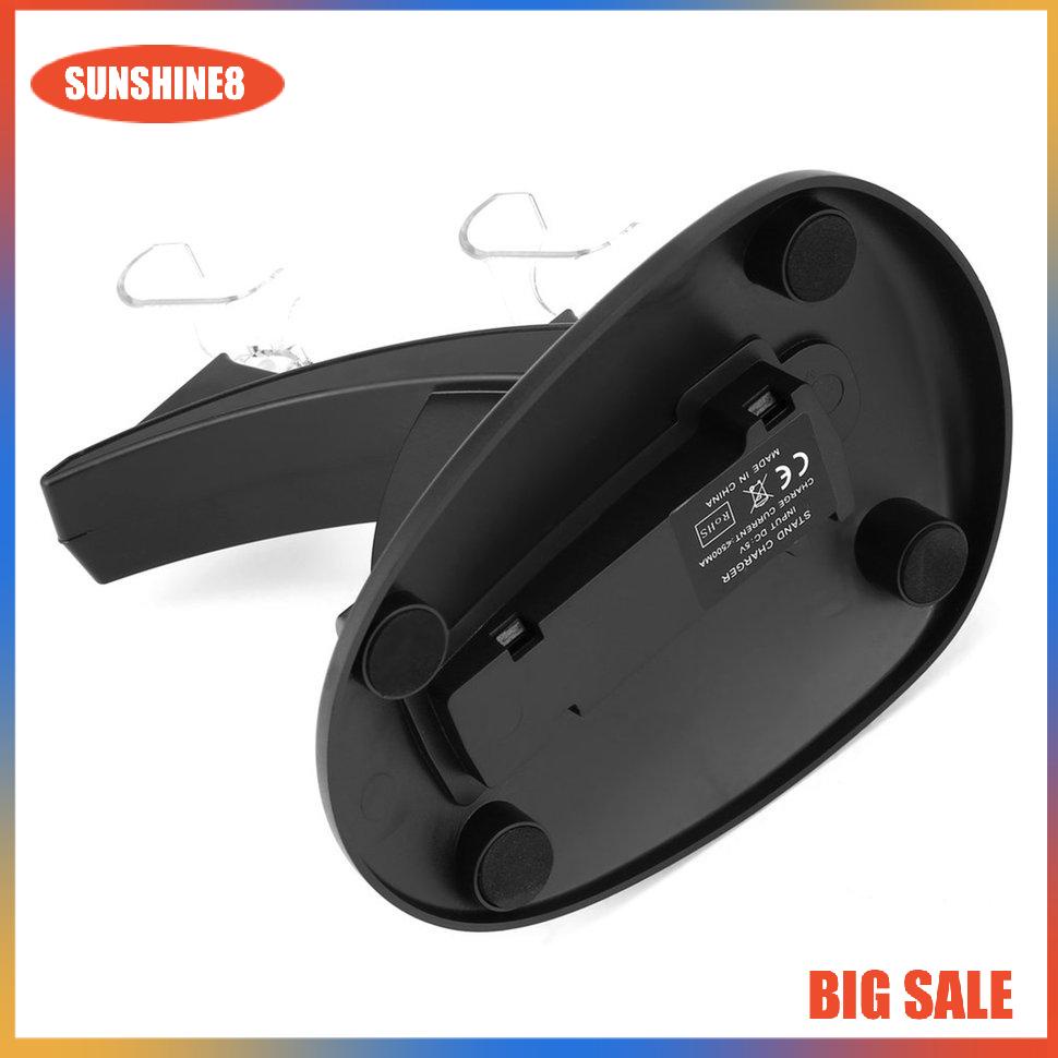 【SUN】LED Dual USB Charger Docking Station Playstation For PS4 Gamepad Joystick