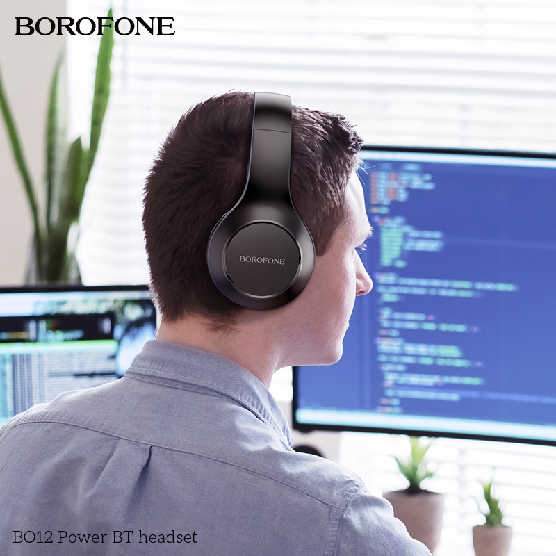 Tai nghe chụp tai không dây BOROFONE BO12 chống ồn bluetooth - Chính hãng