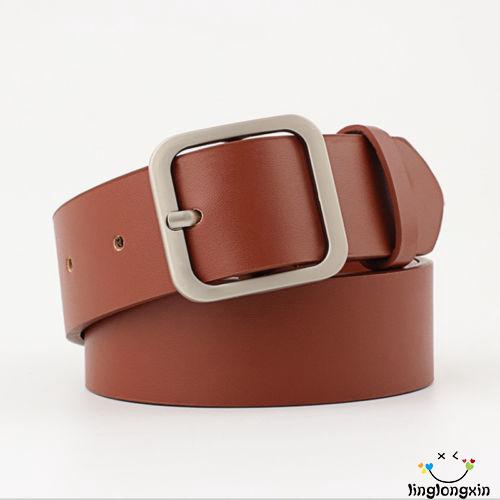 Thắt Lưng Da Màu Trơn Thời Trang Cho Nữ