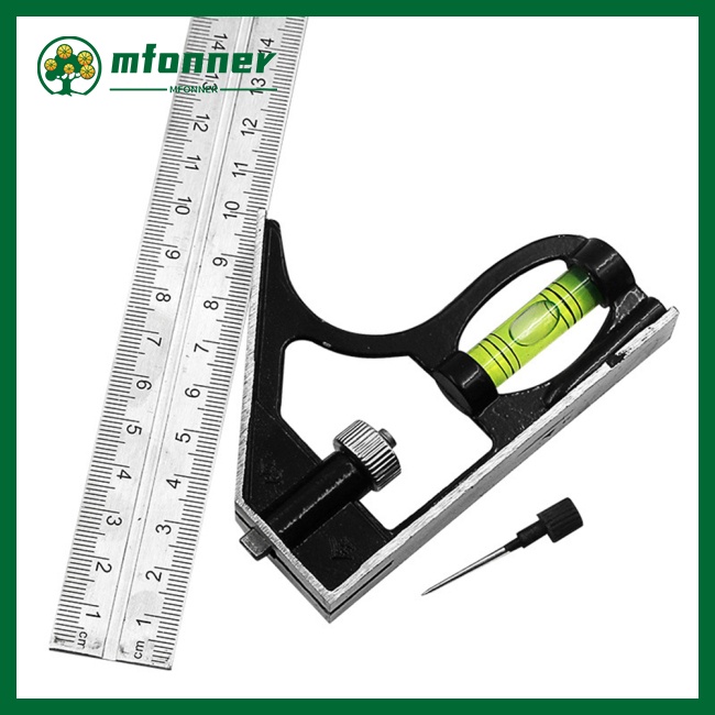 Thước Đo Góc 300mm 45 Độ Bằng Thép Không Gỉ Đa Năng