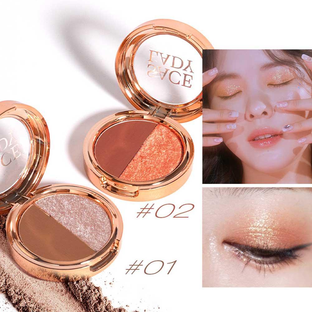 Bảng Phấn Mắt SACE Lady Hai Màu Mượt Mà Trang Điểm Tự Nhiên Z8P1