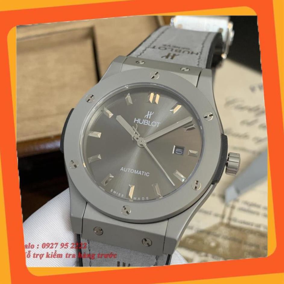 [Máy cơ ] Đồng hồ nam Hublot máy cơ cao cấp chống nước DH8801, máy nhật xịn