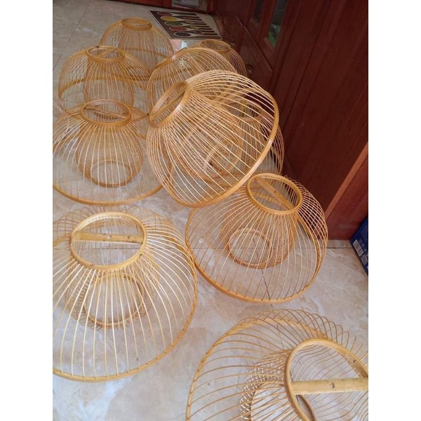Đèn tre đèn mây tre đèn lồng mây tre trang trí quán cafe mã 42