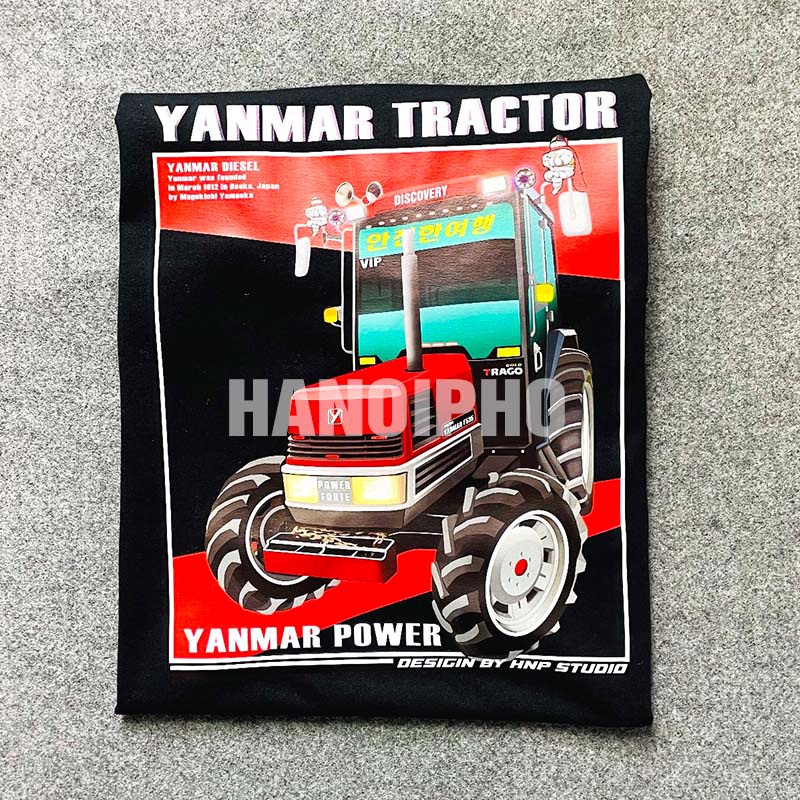 Áo thun Máy Cày YANMAR chất Cotton mát, hình in đẹp | Hà Nội Phố Xe Tải