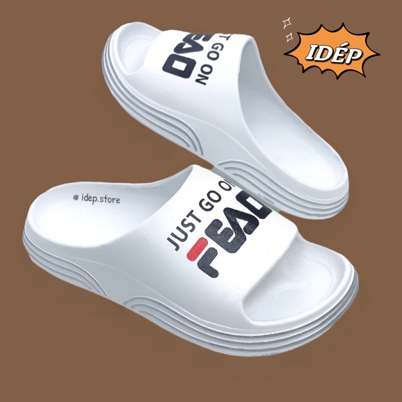𝐢𝐃É𝐏 𝐃𝐋𝟐𝟐𝟔 Dép bánh mì cross nữ quai ngang FEAD đế độn cao 3.5cm gợn sóng tăng chiều cao siêu nhẹ thời trang