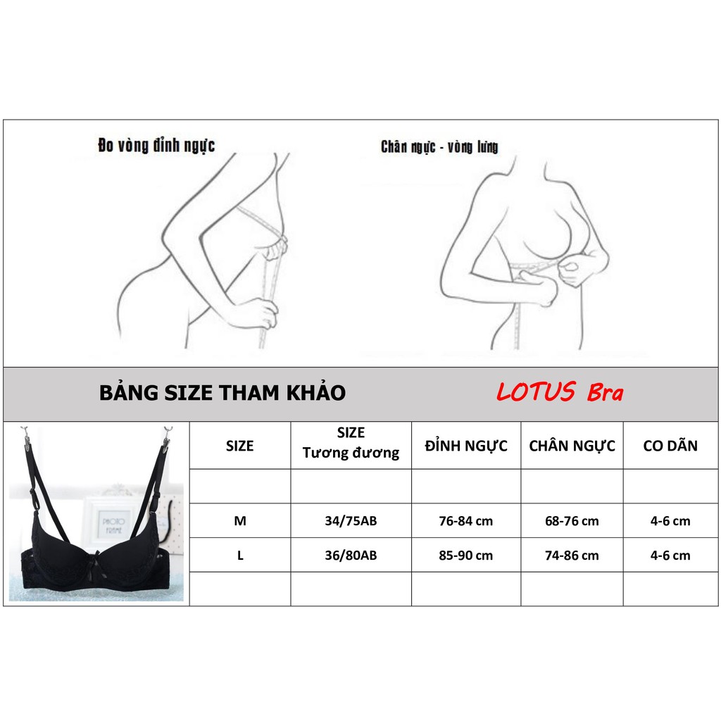 Áo nâng ngực có gọng đệm dày phối ren NuciFera S52