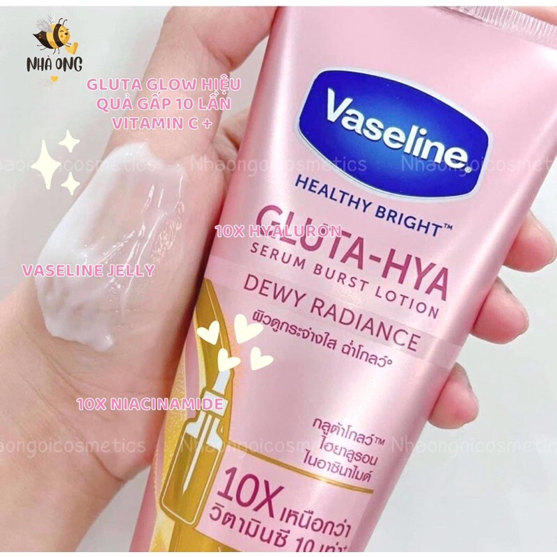 Sữa Dưỡng Thể Vaseline Healthy Bright Gluta-Hya