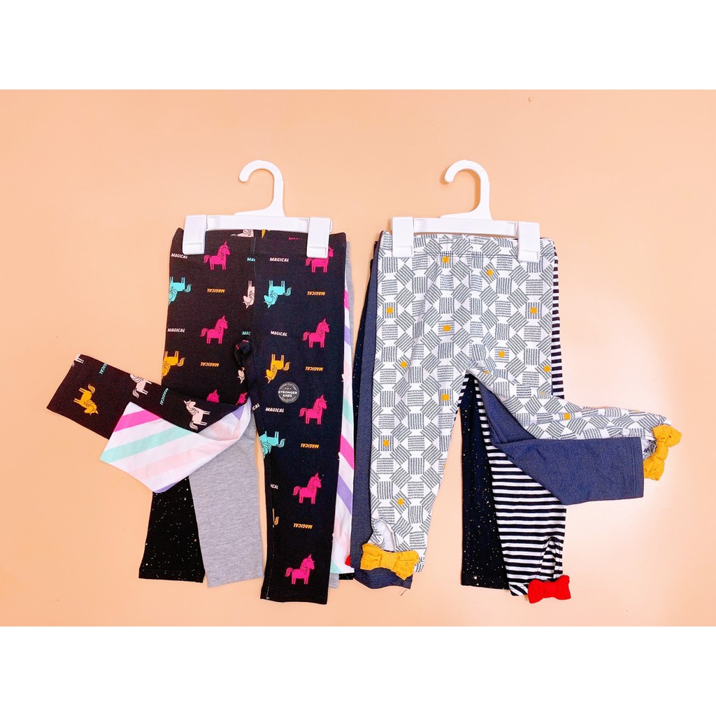 Quần dài legging bé gái hàng xuất dư nhiều mẫu hiệu GeeJay, wondernation,kidgets