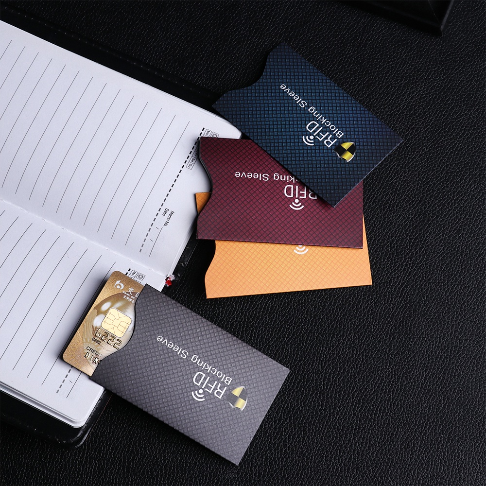 Set 5 bao đựng thẻ ngân hàng bằng nhôm chống trộm an toàn