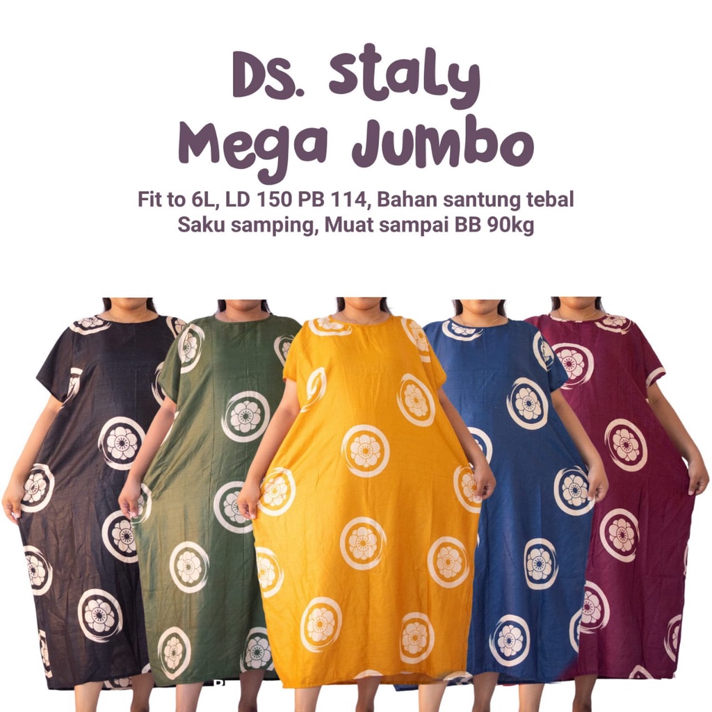Miễn Phí Vận Chuyển / Ds Staly Mega Jumbo Đầm Ngắn Hình Cỏ Tròn Mát Mẻ Cho Nữ
