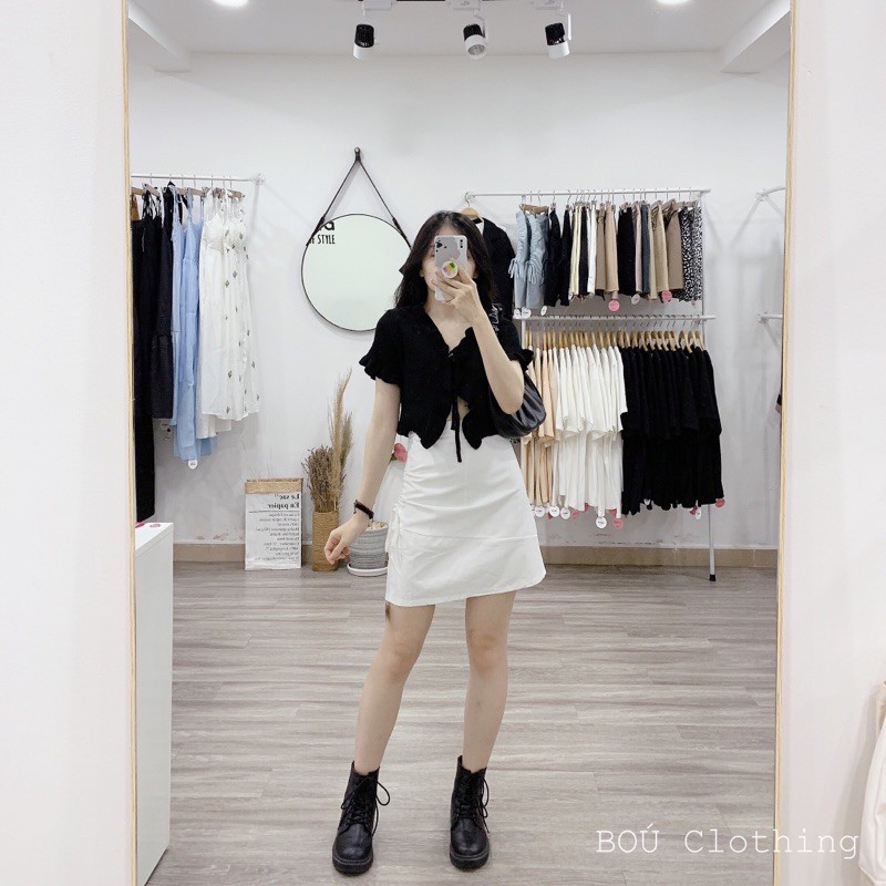 Chân váy ngắn rút bên cho Nữ | BigBuy360 - bigbuy360.vn