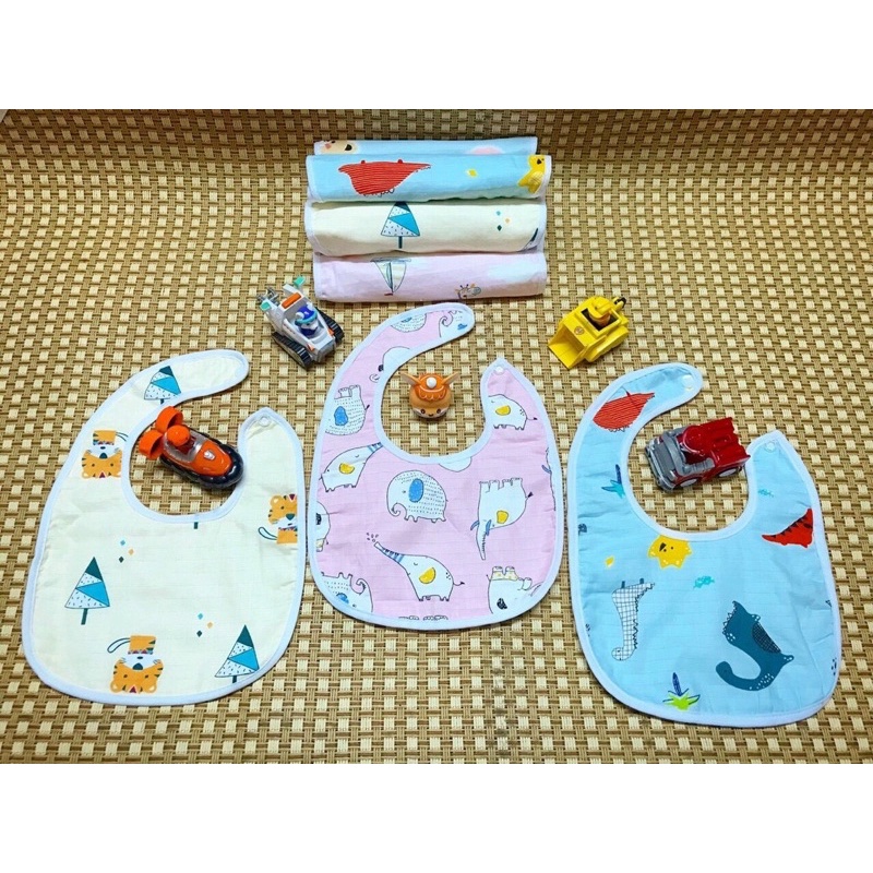 Yếm xô 2 lớp chống thấm cho bé