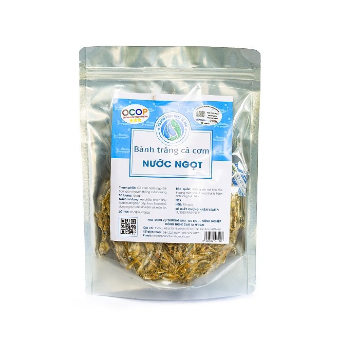 Bánh tráng cá cơm nước ngọt sông sê san ngon 10 cái đặc sản ocop kon tum