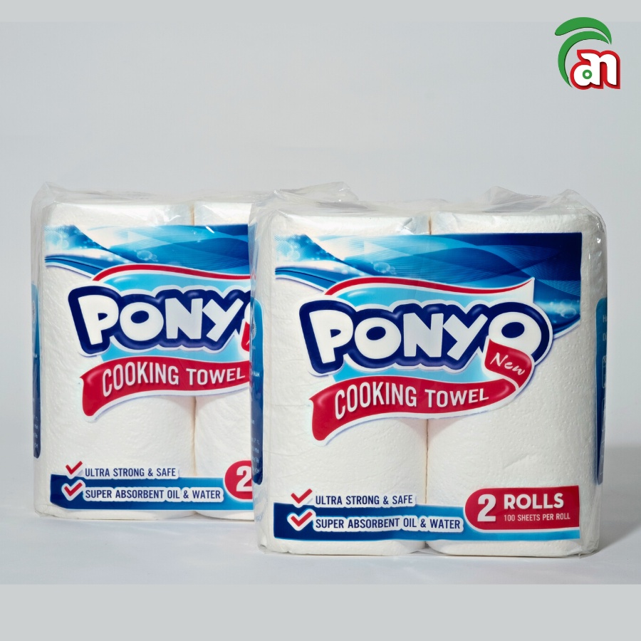 Cặp Giấy Cuộn Đa Năng Lau Bếp PONYO 2 lớp 250g/cuộn