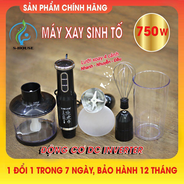 [Mã ELHA22 giảm 6% đơn 300K] [Phiên Bản Đặc Biệt] Máy xay sinh tố cầm tay cao cấp chính hãng HAEGER