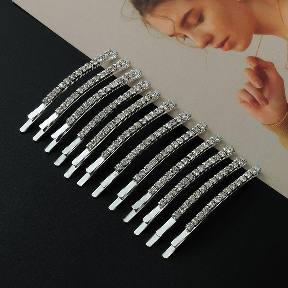 1 Cặp Hàng ROWANS|Kẹp Tóc Đính Đá Lấp Lánh Thời Trang Cho Nữ