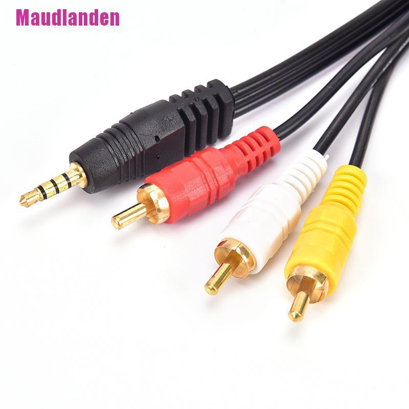 Dây Cáp Chuyển Đổi Âm Thanh / Video Aux Male 3.5mm Sang 3 Rca Av