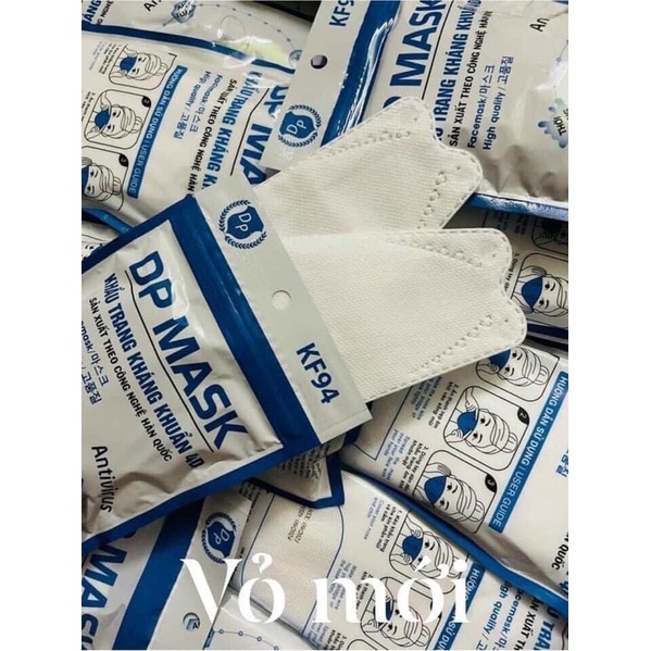 Gói 10 Khẩu trang KF94 4D Hàn Quốc chống bụi mịn và kháng khuẩn