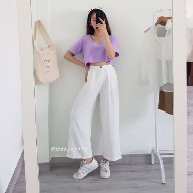 Áo crop V-neck nhiều màu - Ảnh thật | BigBuy360 - bigbuy360.vn
