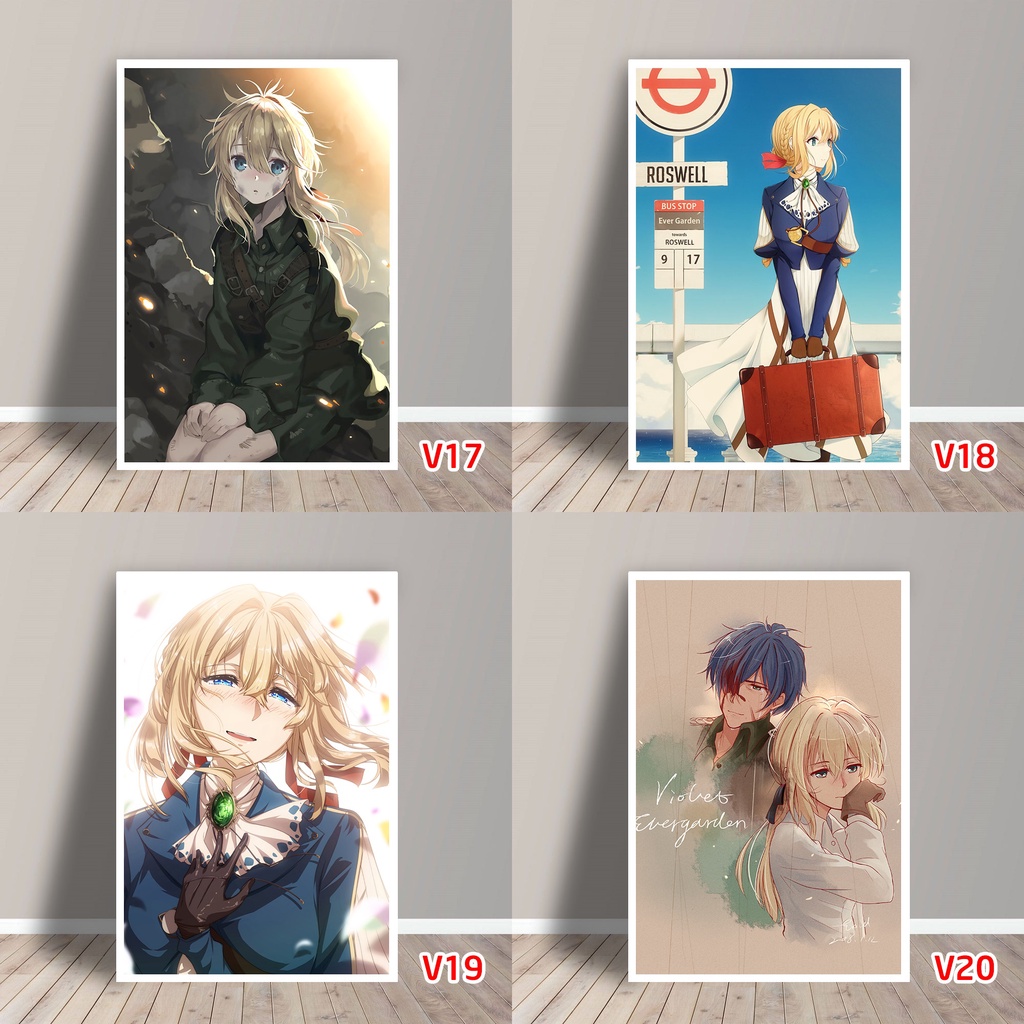 Tấm Postcard Cao Cấp Anime Violet Evergarden