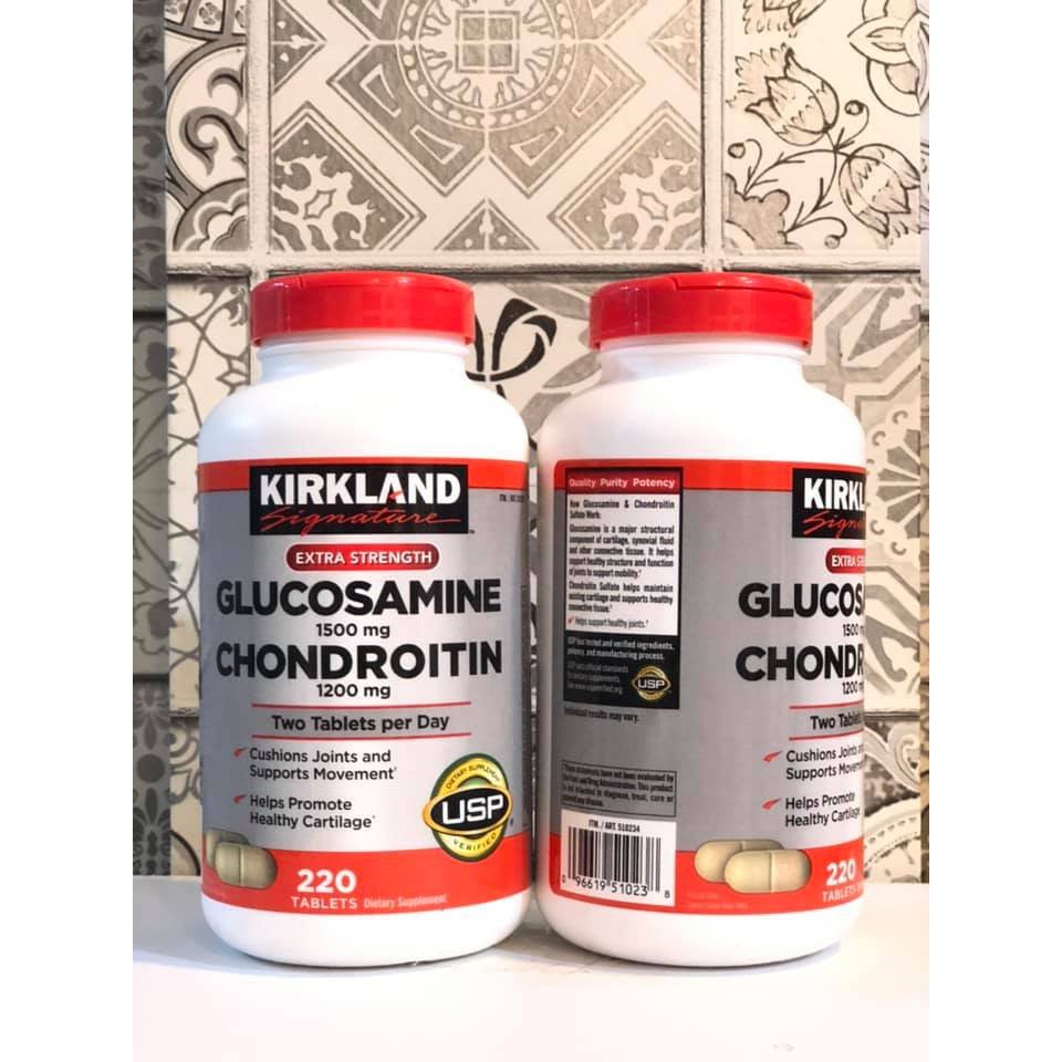 Glucosamine Chondroitin Kirkland - 220 viên - hàng Mỹ