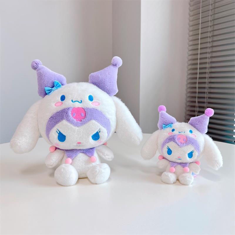 SANRIO Thú Nhồi Bông Hình Mèo Kitty / Cinnamoroll / Kuromi Mymelody Dễ Thương Cho Bé