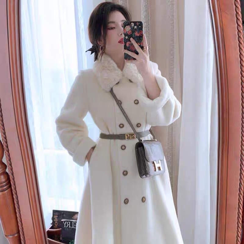 Áo Khoác Lông dáng dài