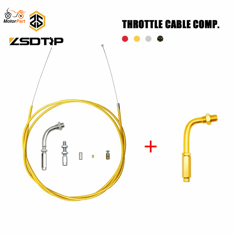 Cửa Hàng MOTOPARTS Dây Cáp Nylon Bện Điều Chỉnh Được Vít Ống Ga 190cm