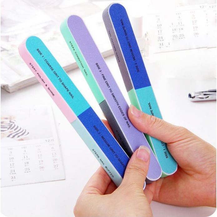Que Dũa Móng Tay 6 Mặt Đánh Bóng Và Chà Nhám An Toàn Sử Dụng