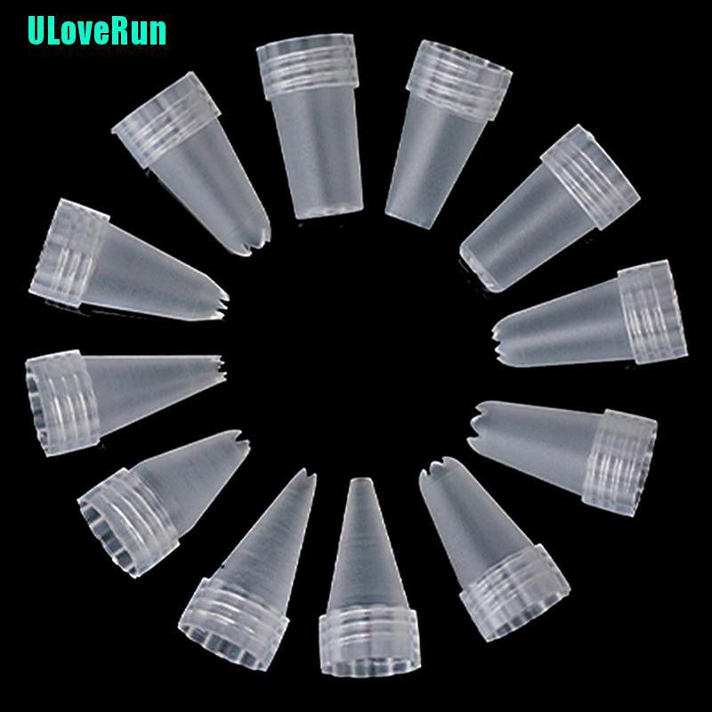 Set 12 Đuôi Bắt Bông Kem Bằng Nhựa Chất Lượng Cao