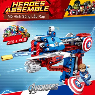 [SALE] Bộ Lắp Ráp Kiểu Lego Mô Hình Súng AVENGERS 229 Mảnh Ghép