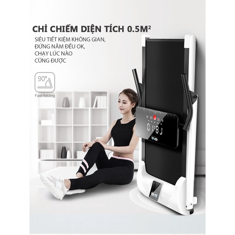 Máy chạy bộ SAIB S1 xếp gọn , mặt đồng hồ cảm ứng ,gấp gọn , yên tĩnh chống xóc chống rung giá tốt